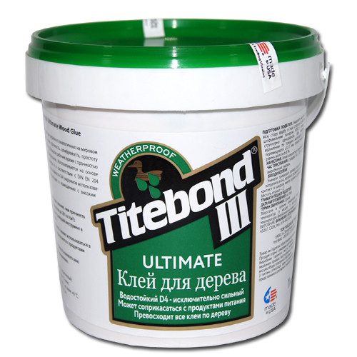 Клей для дерева Titebond III Ultimate D4 Промтара 1кг, 5 кг, 10 кг, 20 кг