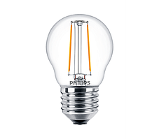 Лампа філаментна PHILIPS LEDClassic 2-25W P45 E27 WW CL