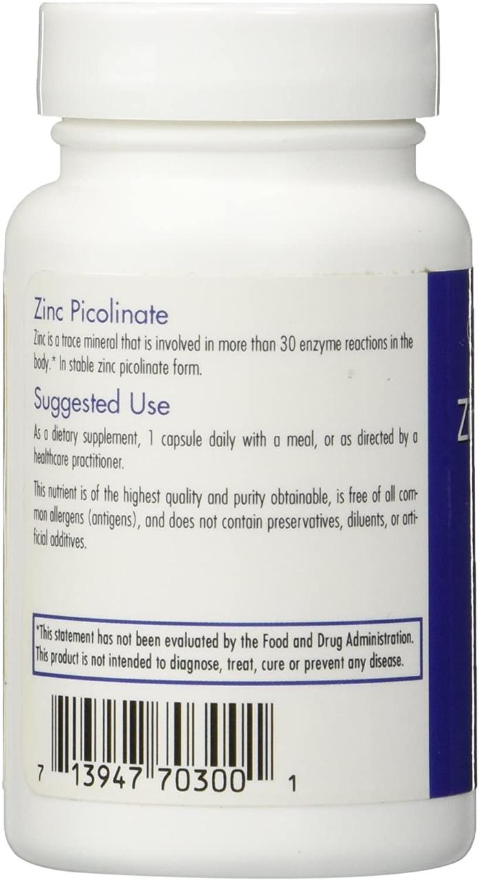 Allergy Research Zinc Picolinate / Цинк пиколинат 25 мг 60 капсул