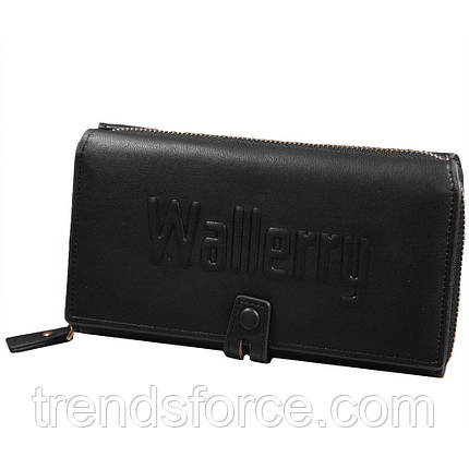 Жіночий гаманець клатч 1001 Wallerry Чорний 184322, фото 2