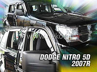 Дефлекторы окон (ветровики) Dodge Nitro 5D OD 2007-> (+OT) (вставные, кт - 4шт)