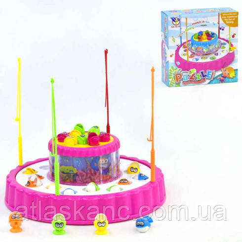 Іграшка пластикова Риболовля набір, світло, звук, 4 вудки 20114, фото 1