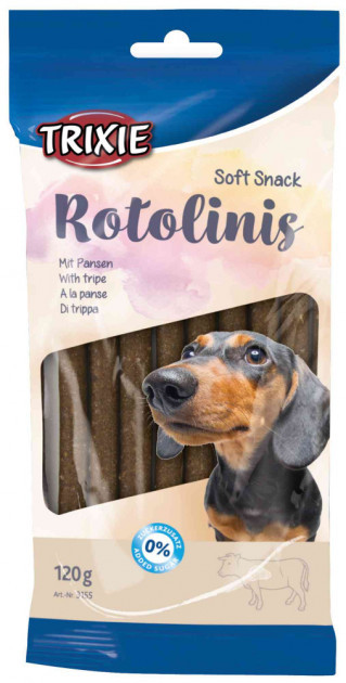 Ласощі для собак Soft Snack Rotolinis кручені палички з шлунка 12шт/12см Trixie TX-3155