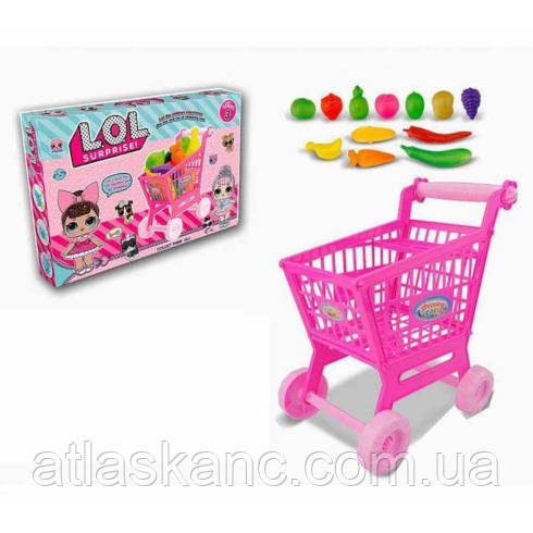 Іграшка Пластикова Візок із супермаркету з овочами, маленька ТМ851, фото 1