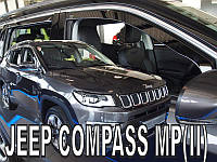 Дефлекторы окон (ветровики) Jeep Compass II MP 2017 -> 5D (вставные, кт - 4шт)