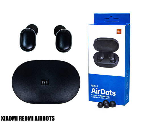 Бездротові навушники (вкладиші) Redmi AirDots Black MDR MI TWS 8800, фото 2