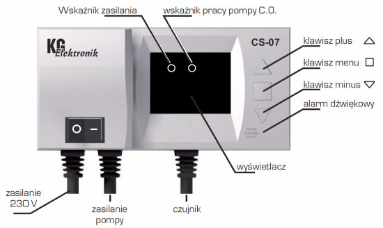 Терморегулятор для циркуляционного насоса KG Elektronik CS-07C - фото 2 - id-p451355391