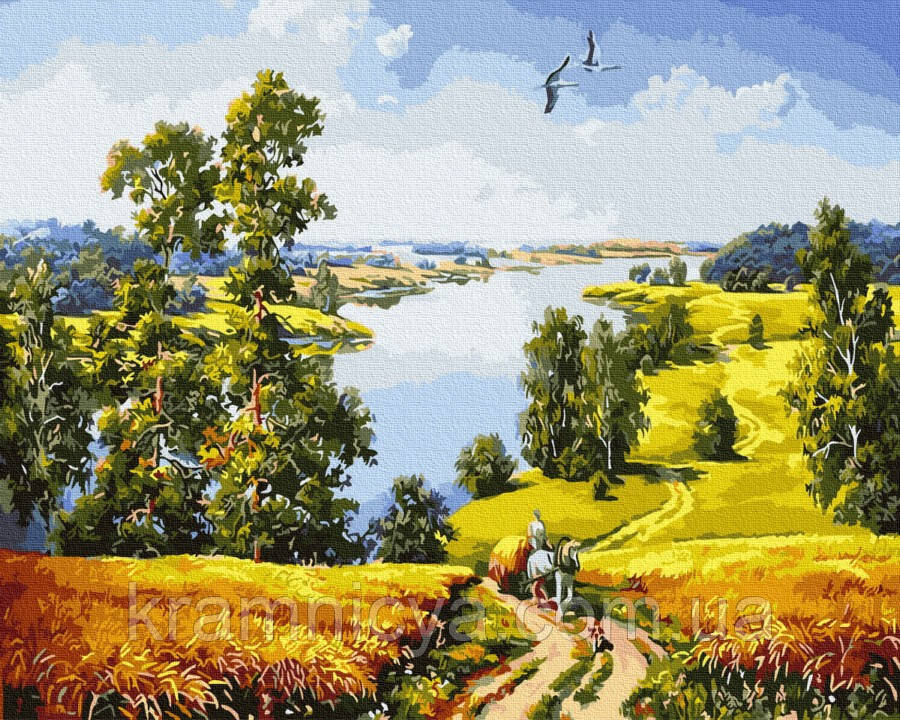 Картина за номерами Сільська дорога, 40х50 Rainbow Art (GX9578), фото 1