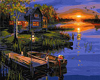 Картина по номерам Дом у реки, 40х50 Rainbow Art (GX5853)