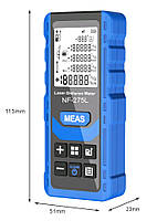 Noyafa NF-275L-100 лазерна рулетка до 100 метрів, зеленый лазер!, фото 3