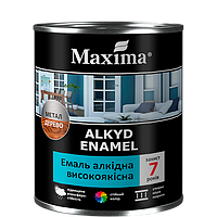 Эмаль алкидная высококачественная Maxima Черная глянцевая 0.7кг