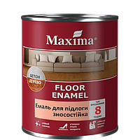 Емаль алкідна для підлоги зносостійка Maxima Жовто-коричнева 2.3 кг