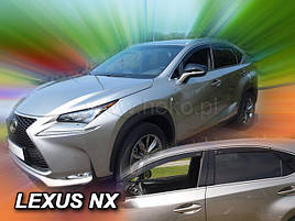 Дефлекторы окон (ветровики) Lexus NX 300 2014+ 5D (вставні, 4 шт.) (HEKO)