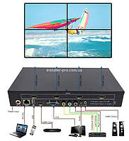 Настінний відео контролер 2x2 HDMI (USB, HDMI, VGA, AV TV, HDMI)