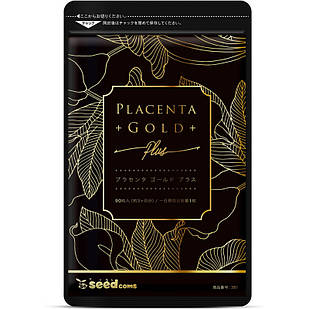 Seedcoms Placenta Gold  Екстракт плаценти + 5 компонентів для краси та молодості, 30 капсул на 30 днів. До 08/2027