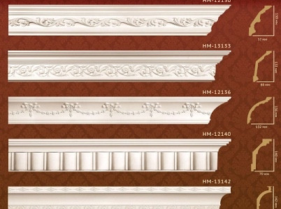 Карнизи гіпсові з орнаментоном 7