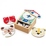 DJECO Дерев'яний пазл "Різні мордочки", фото 3