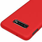 Чохол Silicone case для Samsung Galaxy S10 (G973) Red, фото 5