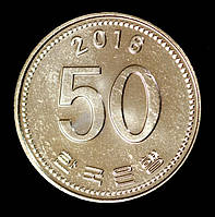 Монета Південної Кореї 50 он 1993 — 2016 рр.
