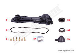 Кришка пластикова супорта KNORR SN6/SN7/SK7 без датчика, під кліпсу