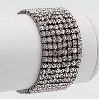 Браслет Гумка Вісім Рядів Темний Метал