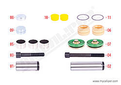 Ремкомплектт напрямних супорта Wabco PAN19, DAF,RVI