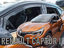 Дефлектори вікон (ветровики) Renault Captur II 2019+ 5D (вставні, 4шт) (HEKO)
