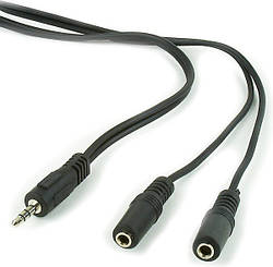 Кабель audio Cablexpert CCA-415 3.5mm stereo plug to 2 x stereo sockets 5 м  (код 42989)