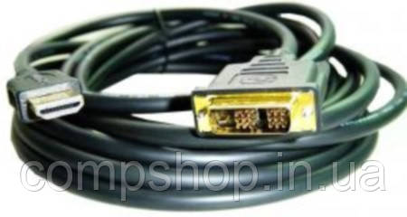 Кабель HDMI-DVI Cablexpert CC-HDMI-DVI-15  V1.3/19-пін, позолоч, 4.5м (код 42700)