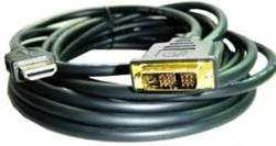 Кабель HDMI-DVI Cablexpert CC-HDMI-DVI-15  V1.3/19-пін, позолоч, 4.5м (код 42700)