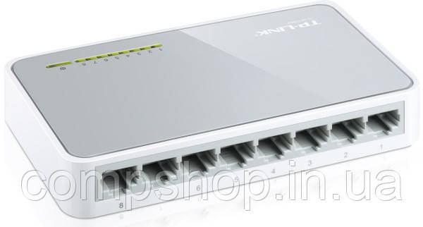 Комутатор TP-Link TL-SF1008D (некерований, 8-Port 10/100Mbps Desktop Switch)  (код 43544)