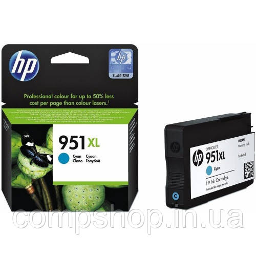 Картридж HP 951XL (Officejet Pro 8100 N811a/N811d)  Cyan (код 64838), фото 1