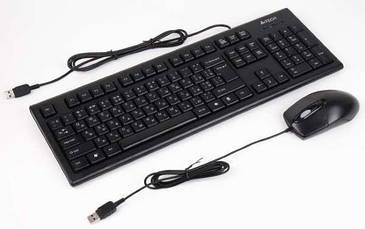 Клавіатура+миша ігрові A4Tech KR-8372 (Black) (4711421859301) (код 103598)