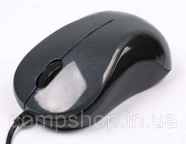 Миша A4Tech N-321-1 (Glossy Grey) провідна міні V-Track USB, 1000dpi (код 103614), фото 1