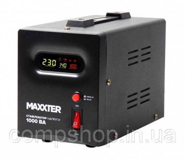Стабілізатор напруги Maxxter MX-AVR-S1000-01 1000 ВА (MX-AVR-S1000-01) (код 103978), фото 1