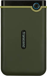 Зовнішній жорсткий диск USB 3.0   1TB 2.5"  Transcend StoreJet 25M3  Military Green  (Micro-B) (код 100782)