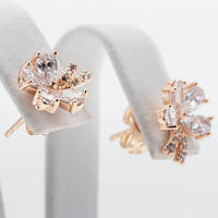 Сережки польові Квіти Позолота Xuping