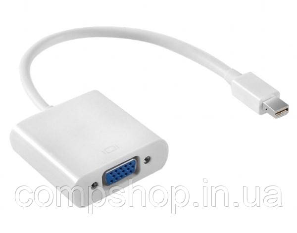 Адаптер miniDP->VGA (M/F) Cablexpert, white (AB-mDPM-VGAF-02-W) (код 100824), фото 1