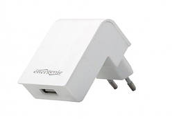 Зарядний пристрій EnerGenie EG-UC2A-02-W (USB, 2.1A) білий  (код 104660)