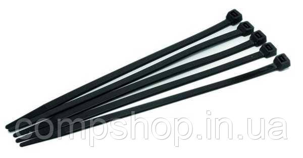 Стяжки для кабеля 3.0x150mm (100шт/уп), чорні (код 81713)