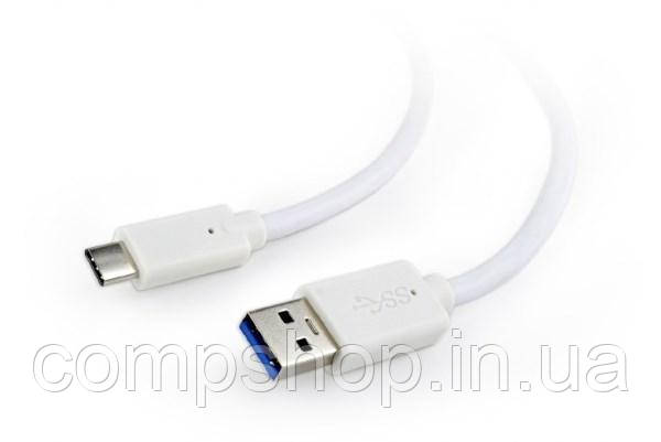 Кабель USB3.0-Type-C 0.5м Cablexpert, преміум, білий (CCP-USB3-AMCM-W-0.5M) (код 100070)