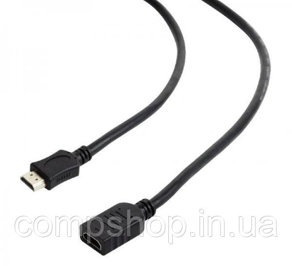 Кабель-подовжувач HDMI - HDMI 0.5м Cablexpert, v2.0 (CC-HDMI4X-0.5M) (код 87954), фото 1