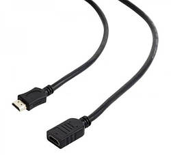 Кабель HDMI-HDMICablexpert CC-HDMI4X-0.5M  V.2.0, позолочені конектори  0.5м подовжувач (код 87954)