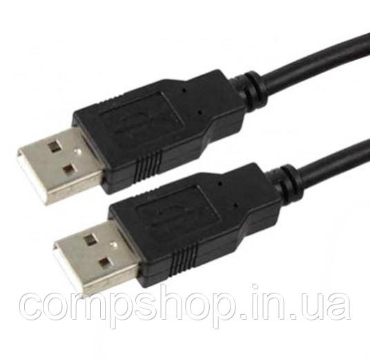 Кабель USB2.0 AM-AM 1.8м Cablexpert, преміум, чорний (CCP-USB2-AMAM-6) (код 87991)
