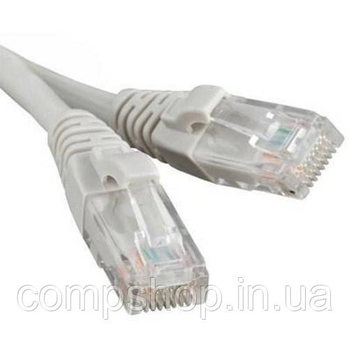 Патч корд Cablexpert UTP кат.5E 0.25м сірий (код 81411), фото 1