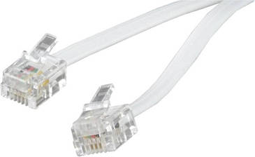 Кабель телефонний Cablexpert TC6P4C-3M, 6P4C, 3м (код 81421)