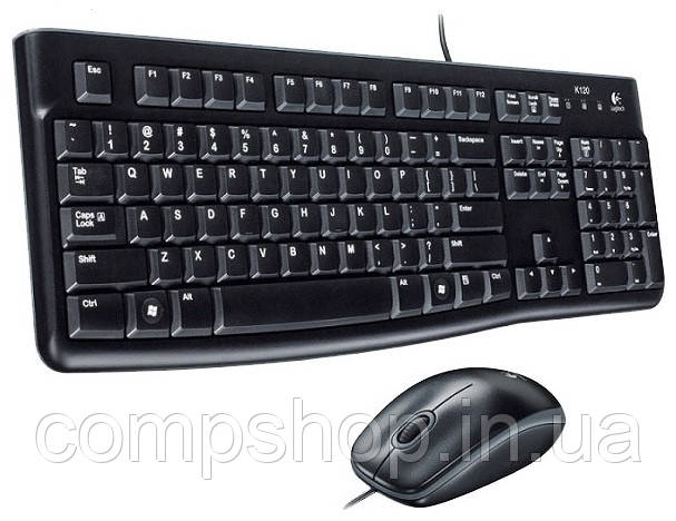 Клавіатура+миша Logitech MK120 USB Black (920-002561) (код 44606)