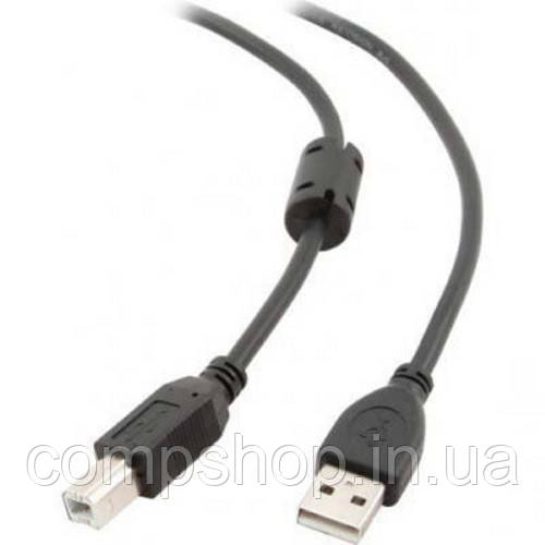 Кабель USB2.0 AM-BM 1м Maxxter, феритовий фільтр (UF-AMBM-1M) (код 86176), фото 1