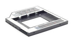 Mobile Rack Gembird MF-95-02 адаптер HDD 2.5 "для ноутбука відсік CD-ROM 12,5 мм (код 84087)