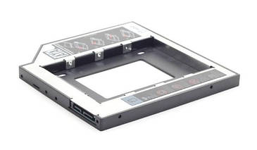 Кишеня-адаптер 2.5'' HDD/SSD у відсік ноутбука  Gembird MF-95-02  (12,5мм) (код 84087)